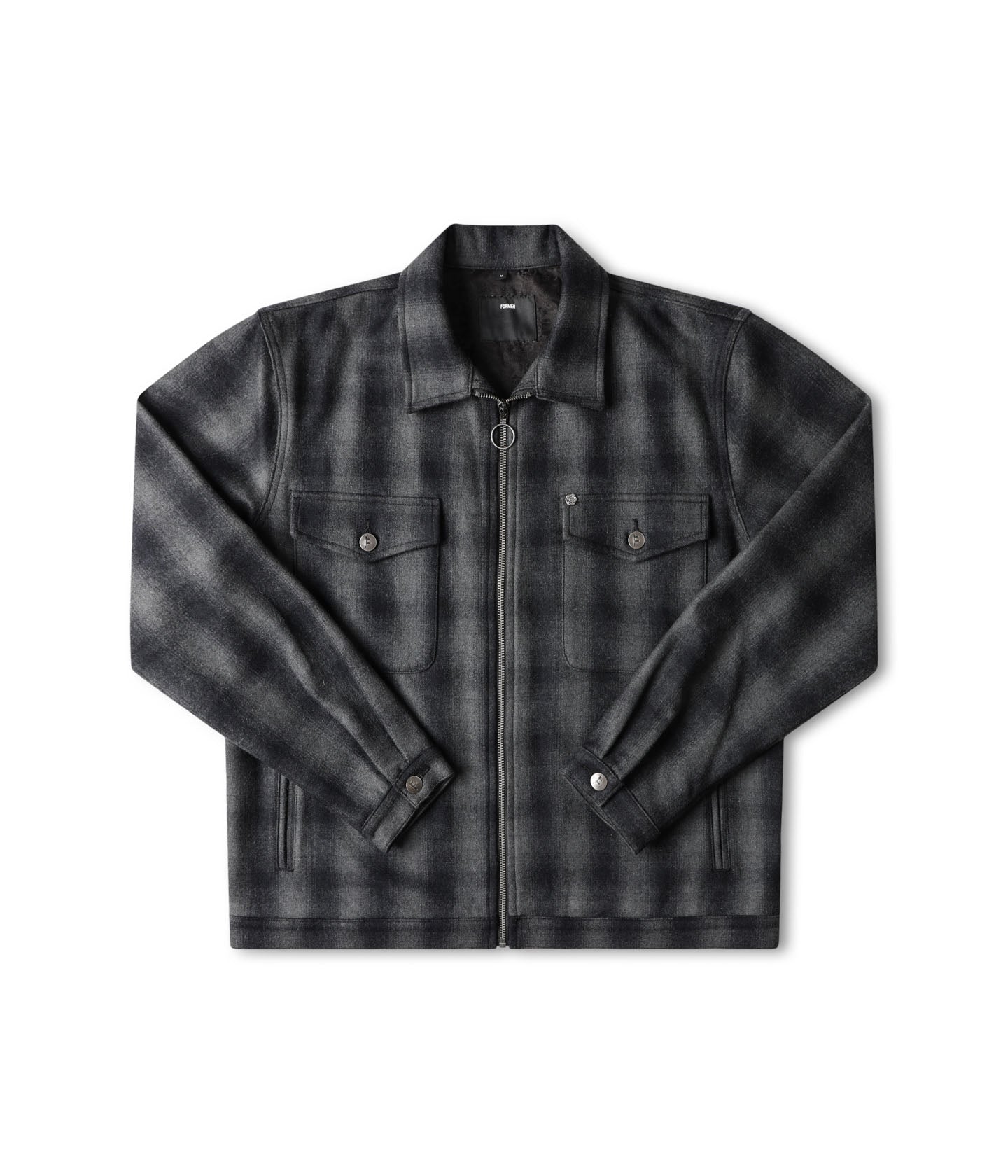 CA CHECK CAGE JACKET // BLACK