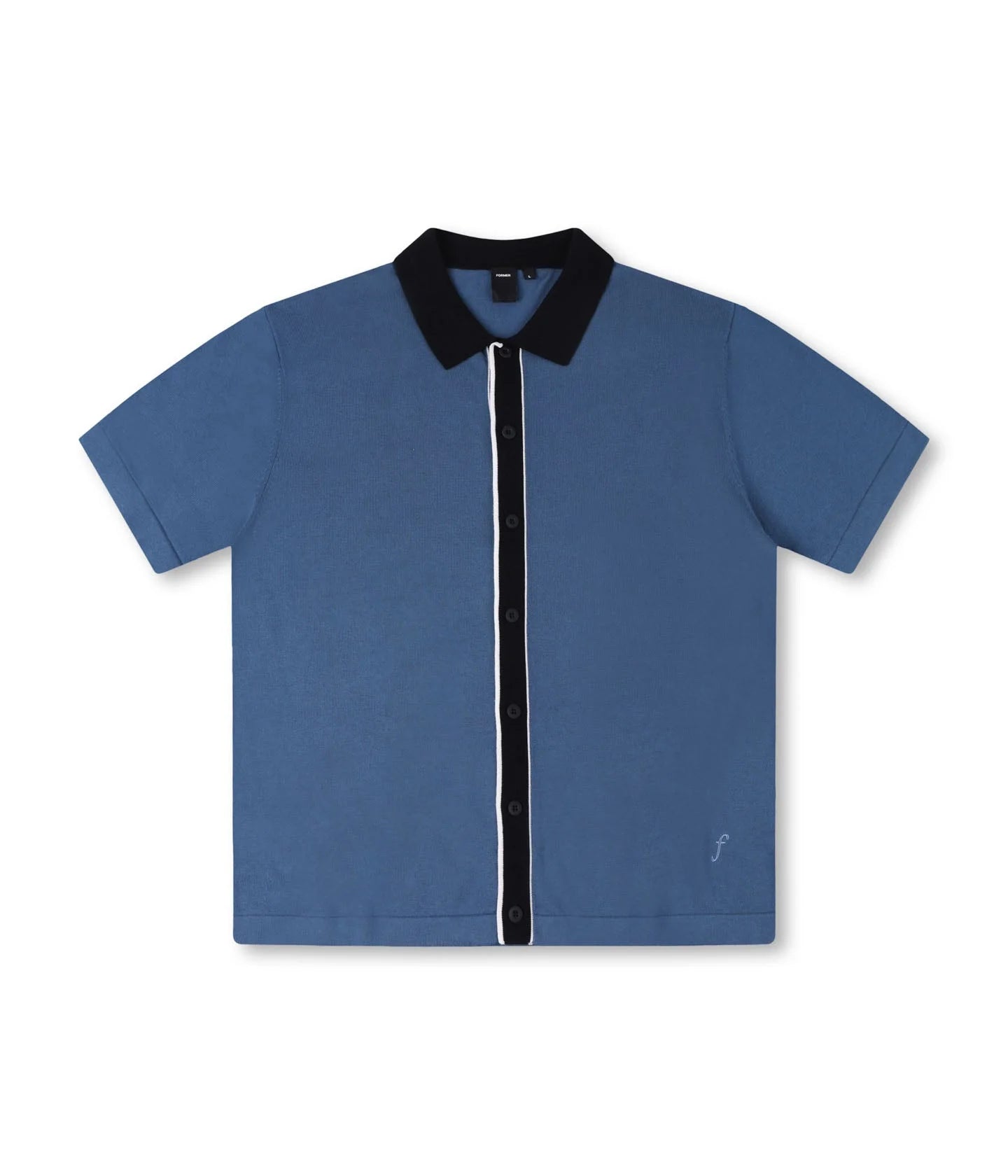 MARILYN SS KNIT SHIRT // STEEL