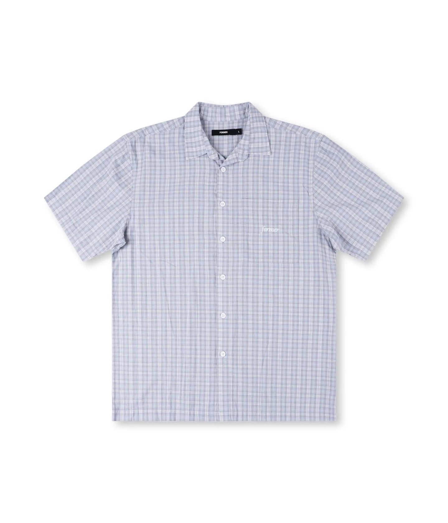 MANNERS CHECK SS SHIRT // BLUE