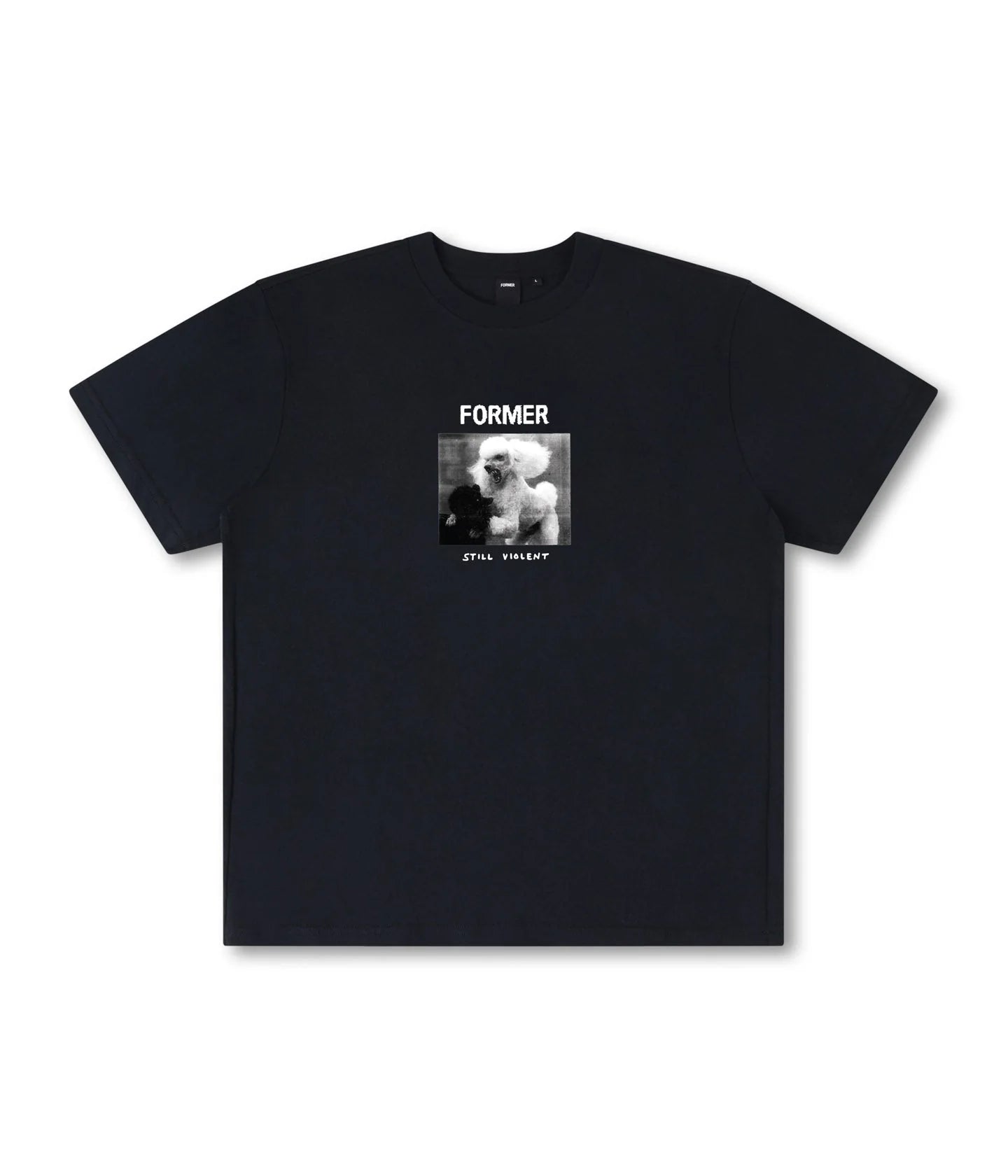 WAR POODLE T-SHIRT // WASHED BLACK