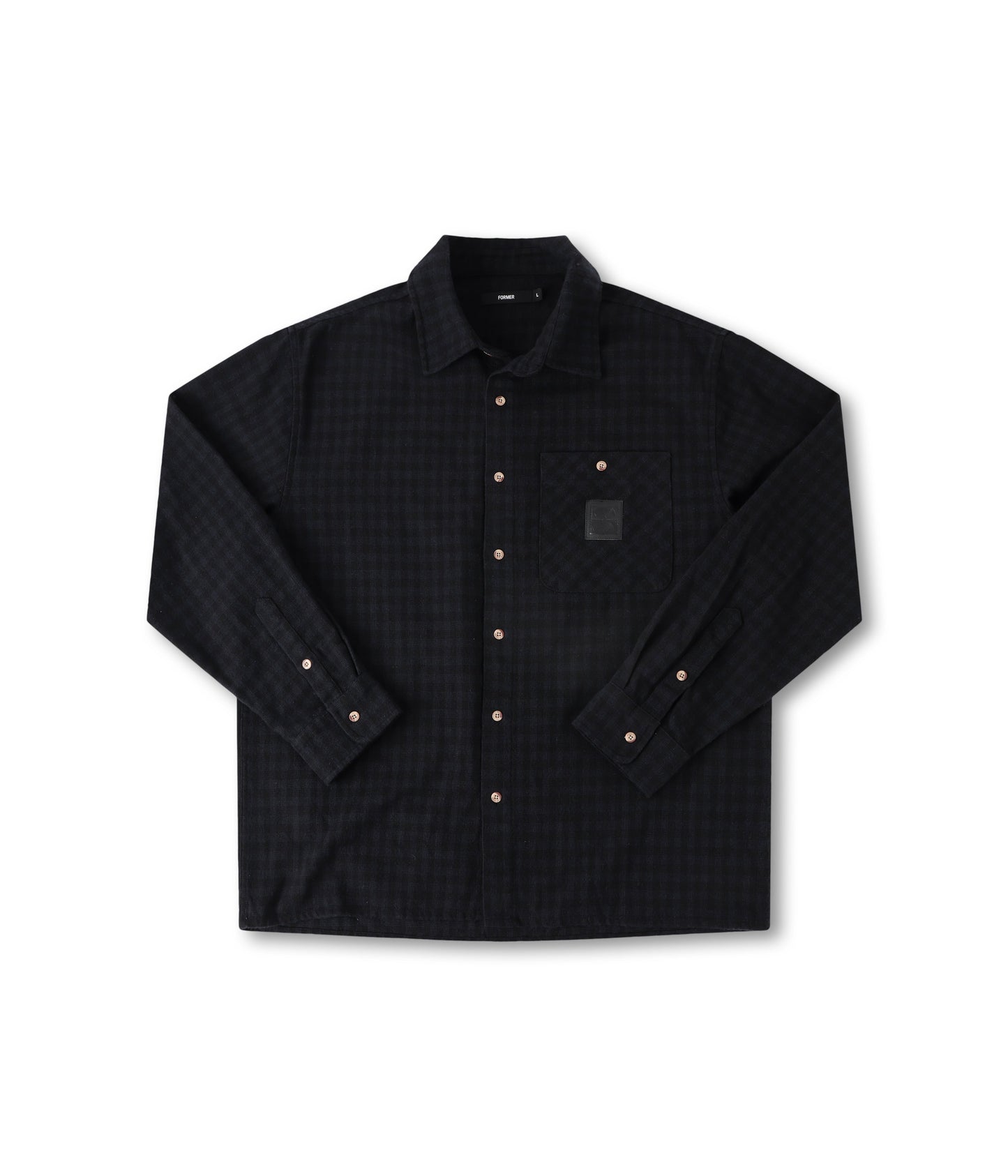 CRUX FLANNEL LS SHIRT // BLACK