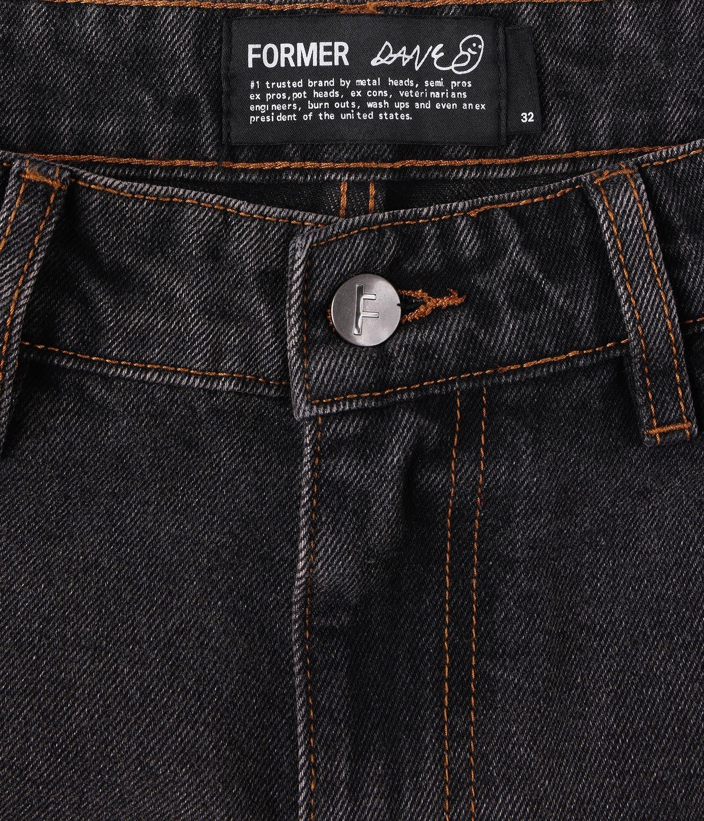 FORMER DXD Reynolds Denim Pant in WASHED BLACK - Destroyed By Dane Collection