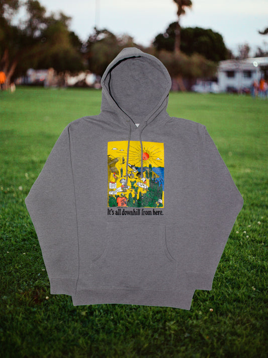 It's All Downhill From Here Hoodie