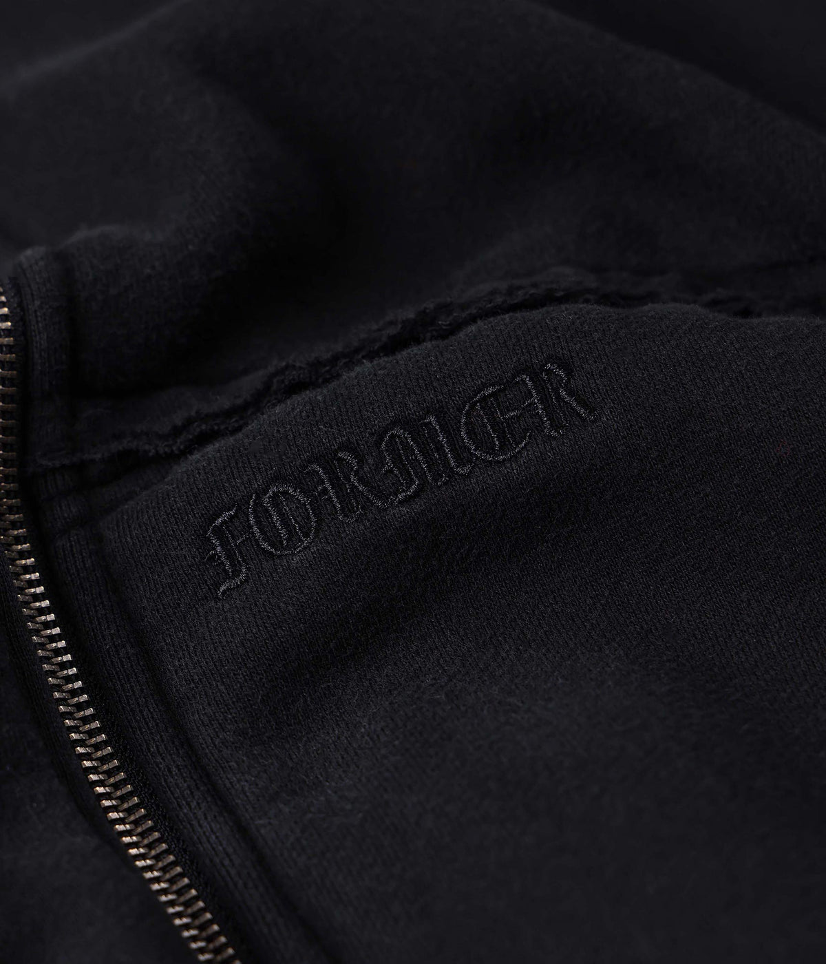 FORMER Alleviate Boxy Zip Hood in WASHED BLACK - Pending Approval Collection