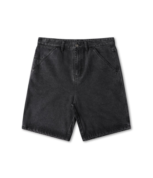 REYNOLDS 21' DENIM SHORT - WASHED BLACK