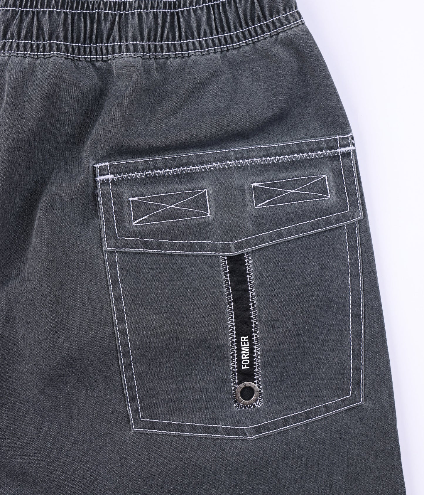SWANS PUNCTURE 18" SWIM SHORT // BLACK