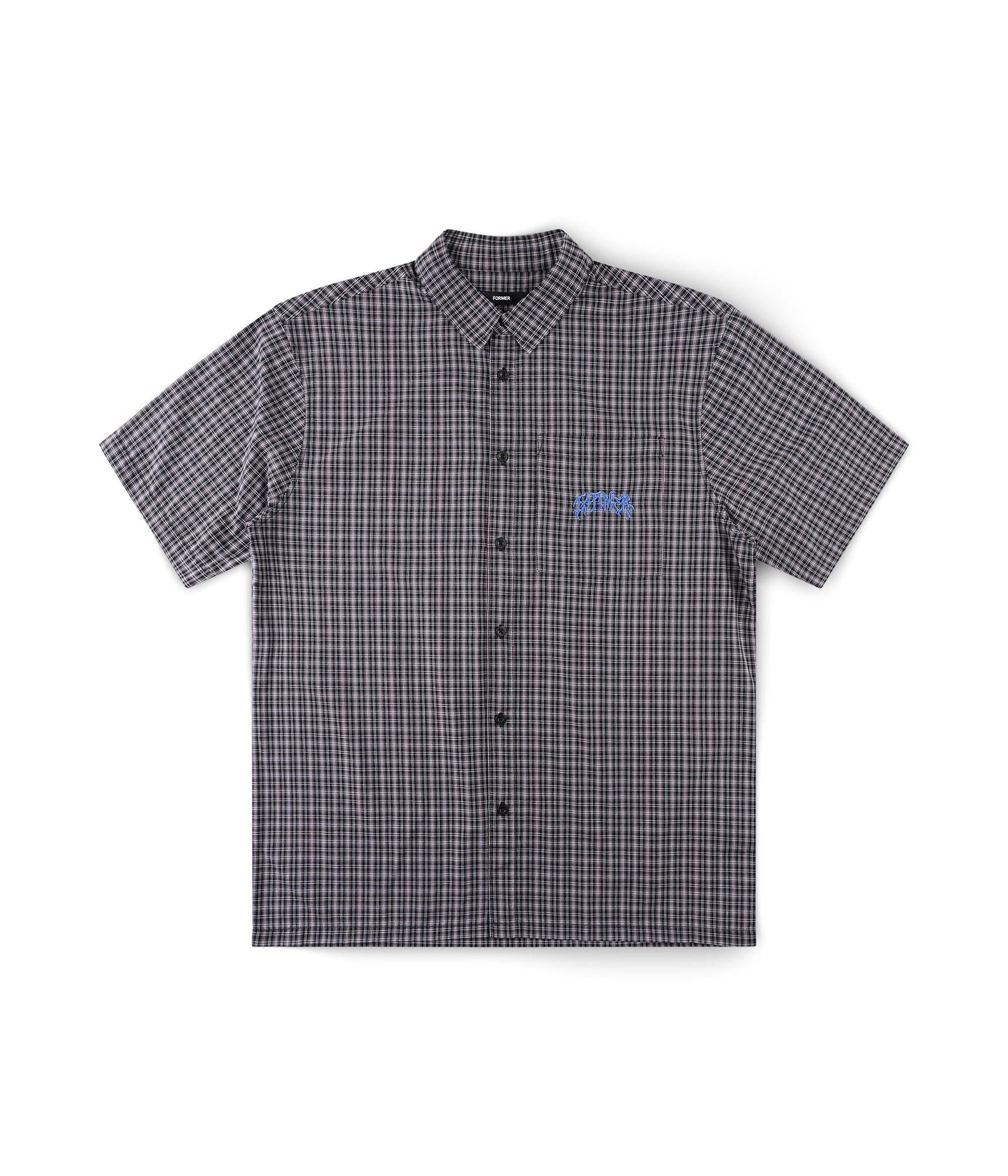 VIVIAN CHECK SHIRT // WORN BLACK