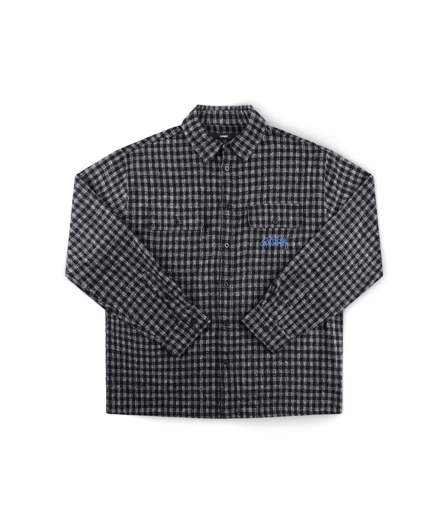VIVIAN FLANNEL LS SHIRT // WORN BLACK