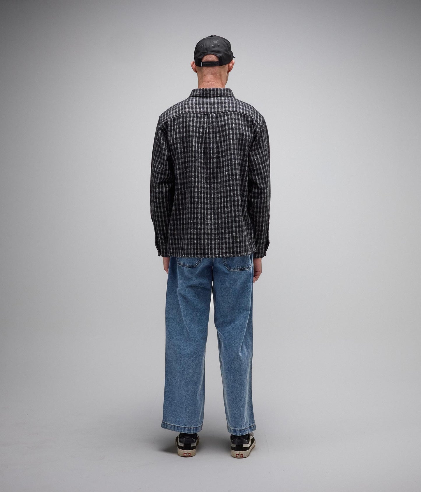 VIVIAN FLANNEL LS SHIRT // WORN BLACK