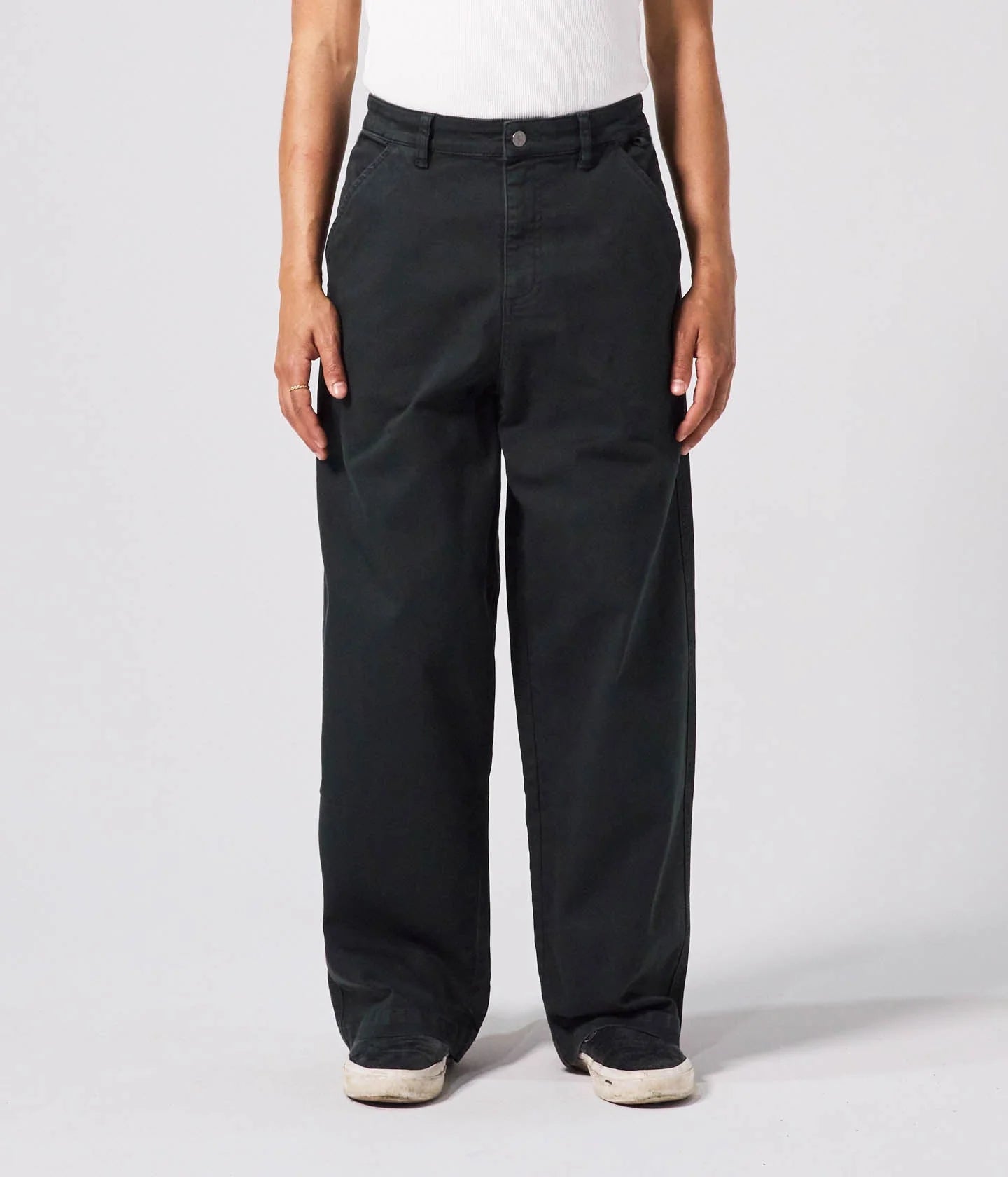 REYNOLDS DENIM OVERDYE PANT // IVY STONE