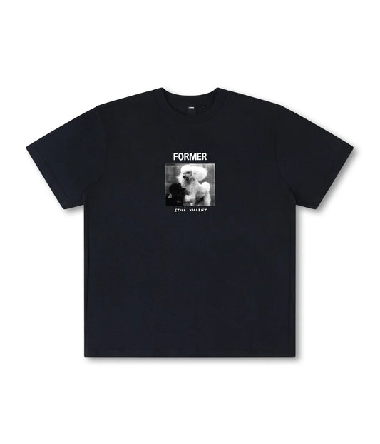 WAR POODLE T-SHIRT // WASHED BLACK