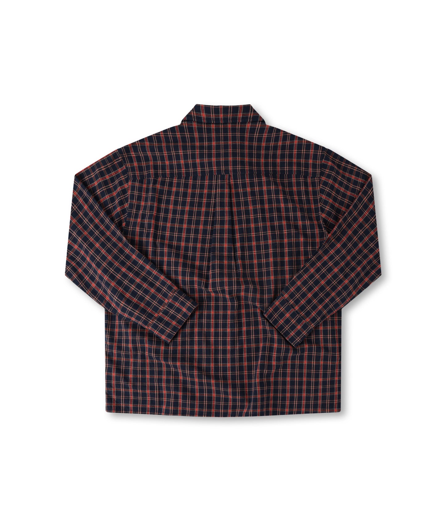 VIVIAN CHECK LS SHIRT // NAVY