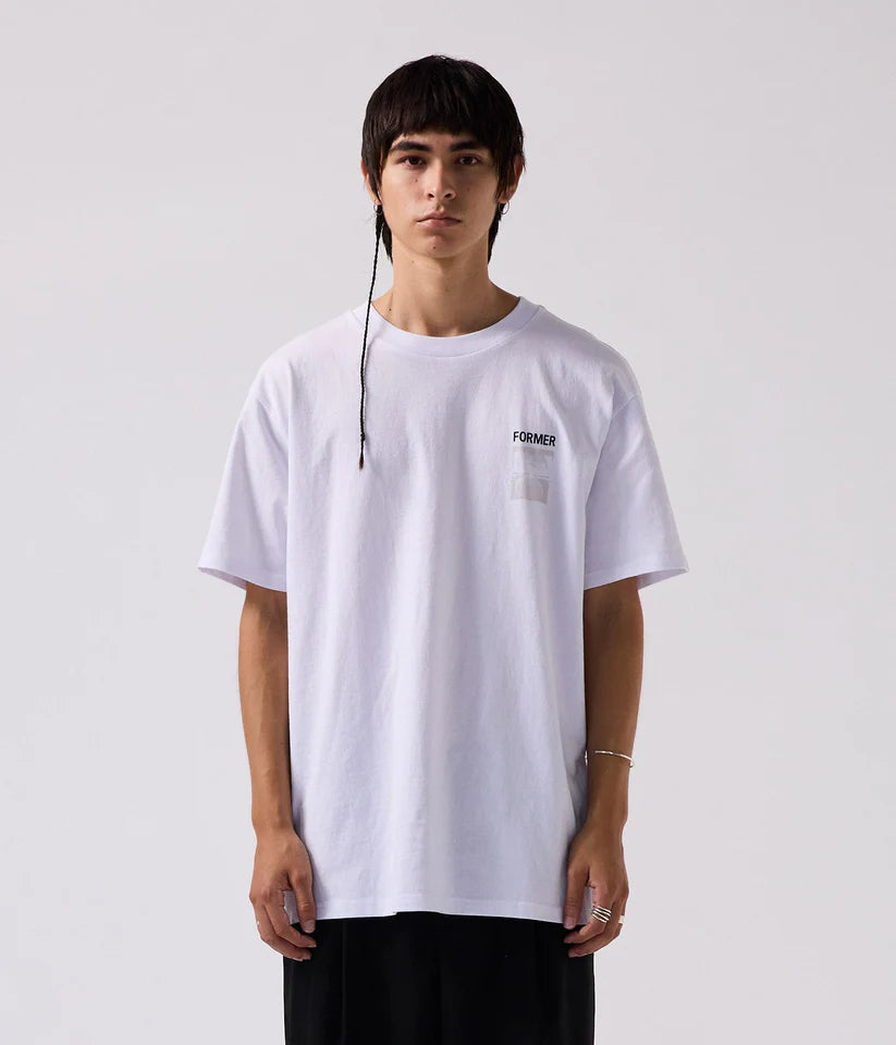 Two Tone Crux tee White