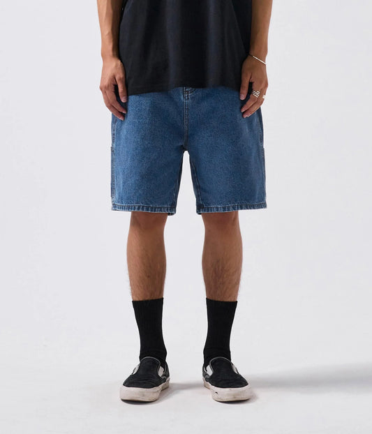 DISTEND DENIM WALKSHORT  // DARK BLUE