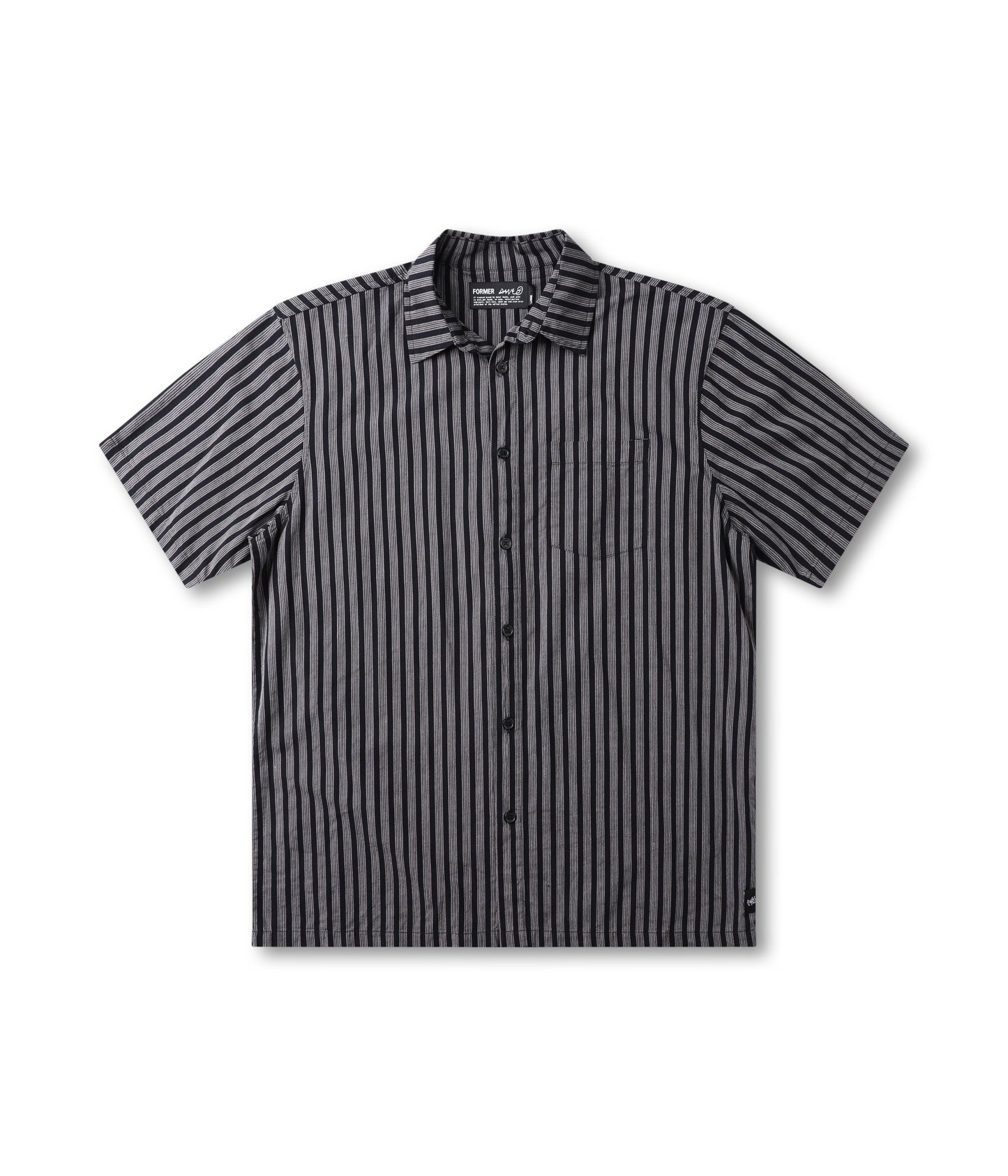 REYNOLDS STRIPE SS SHIRT // MIDNIGHT