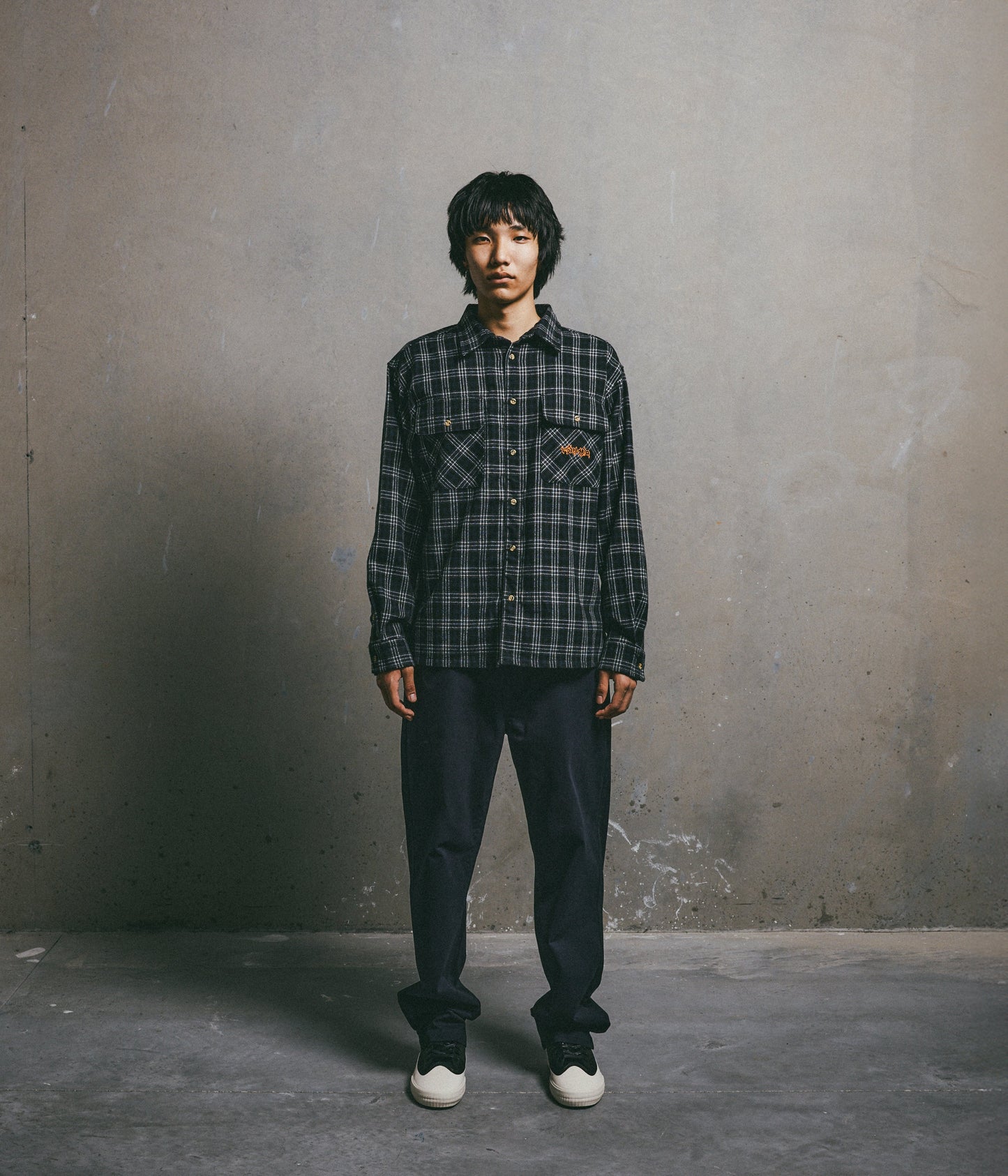 VIVIAN FLANNEL LS SHIRT // BLACK