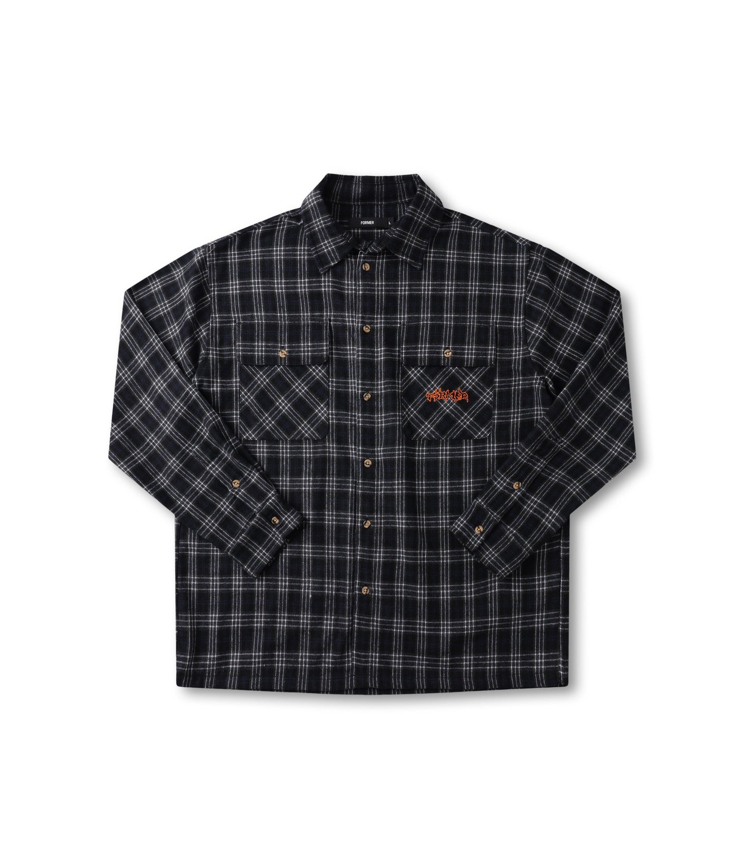 VIVIAN FLANNEL LS SHIRT // BLACK