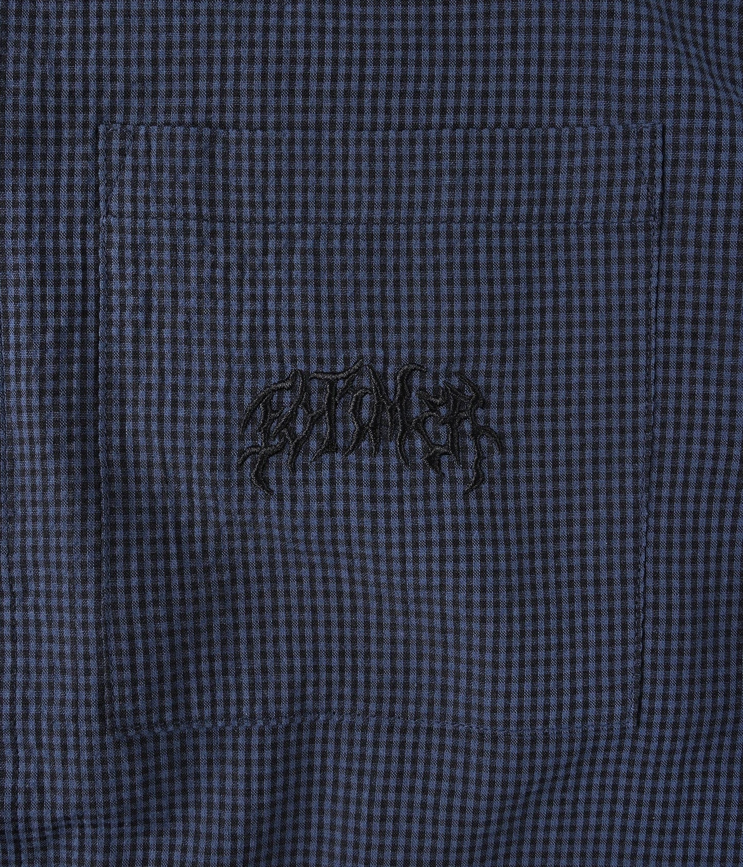 FORMER Vivian Check SS Shirt in NAVY