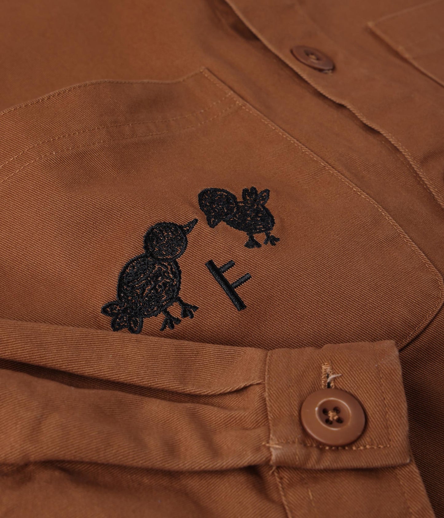 FORMER DXD Reynolds Overshirt in BROWN - Destroyed By Dane Collection