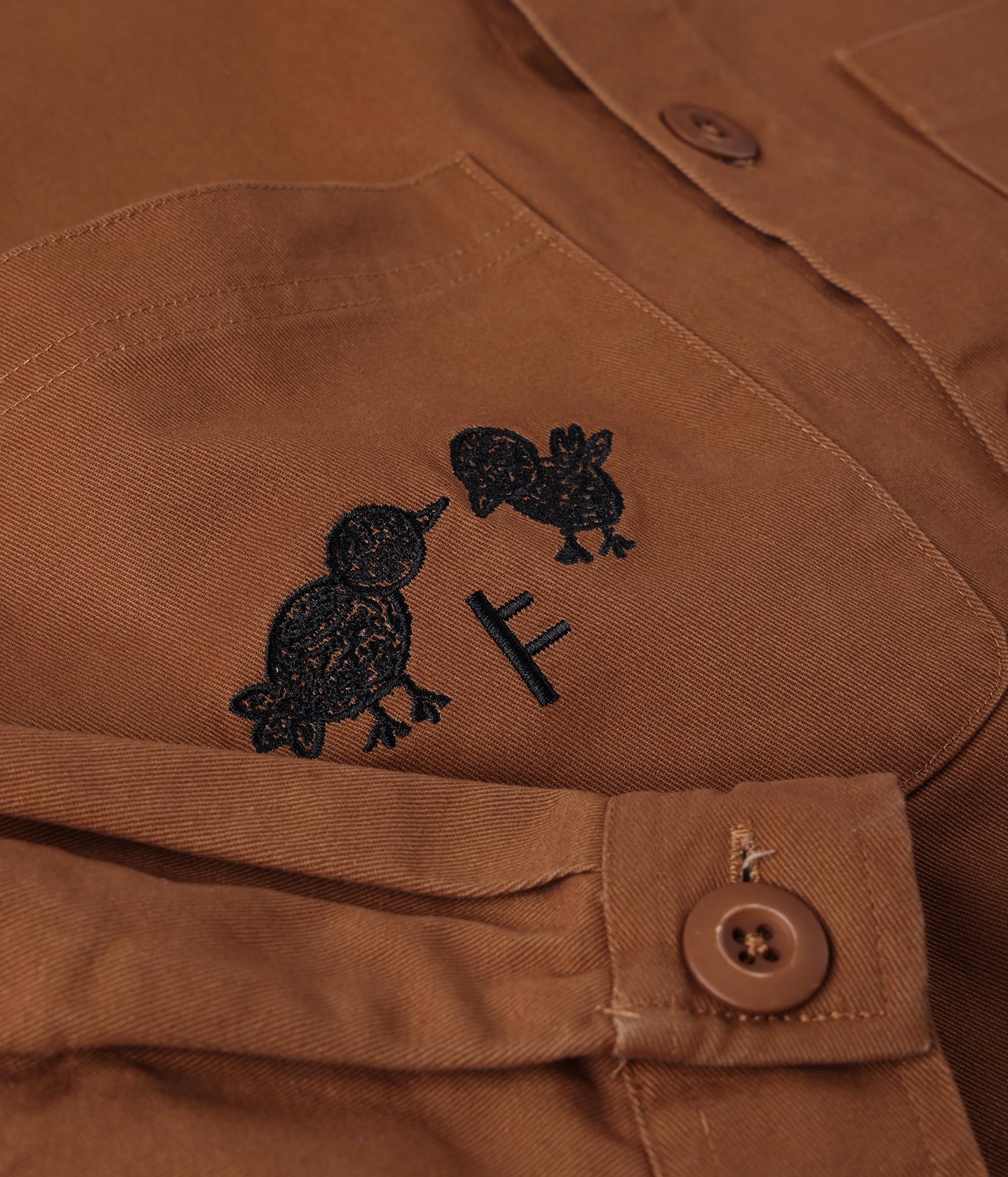 FORMER DXD Reynolds Overshirt in BROWN - Destroyed By Dane Collection