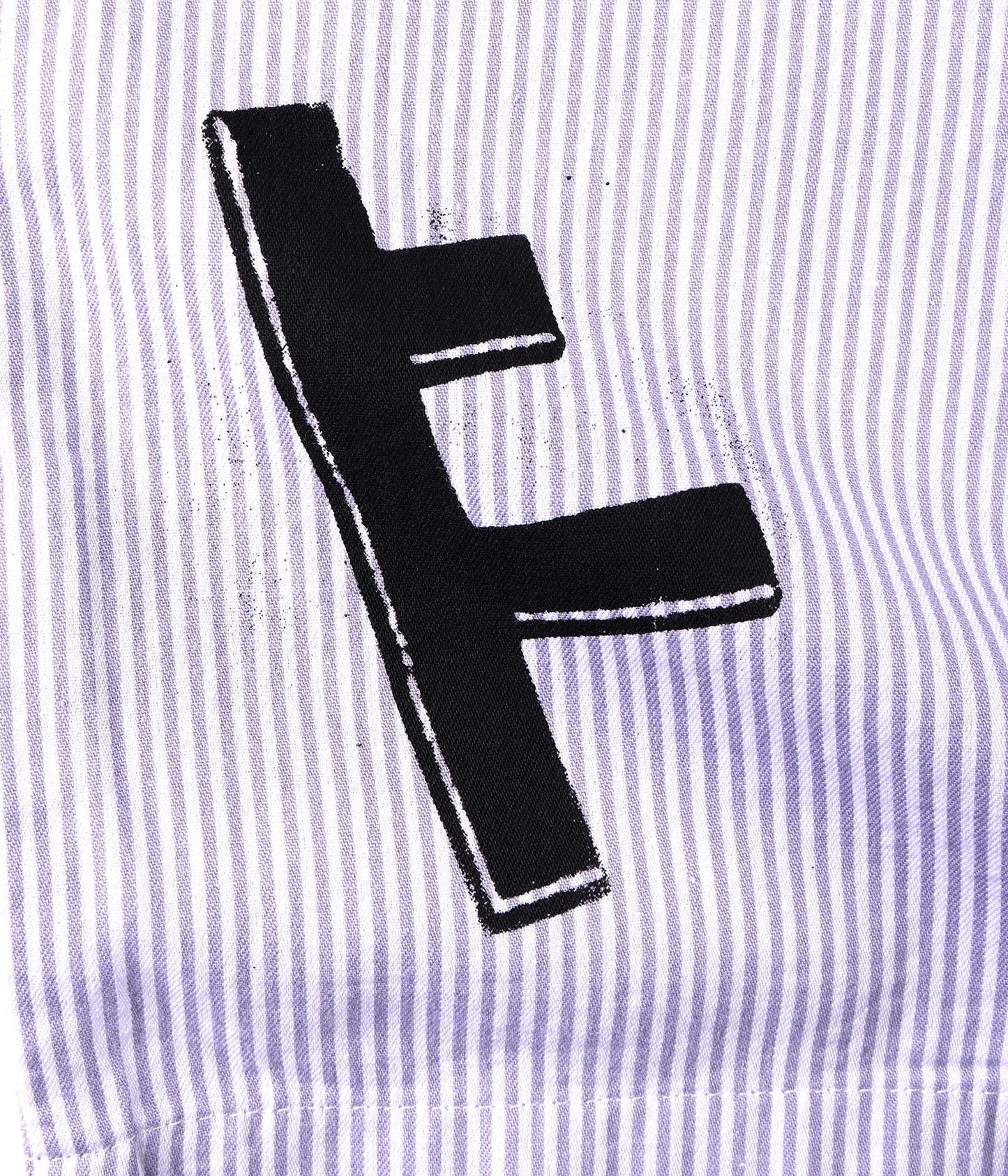 FORMER DXD Reynolds Stripe SS Shirt in GREY - Destroyed By Dane Collection