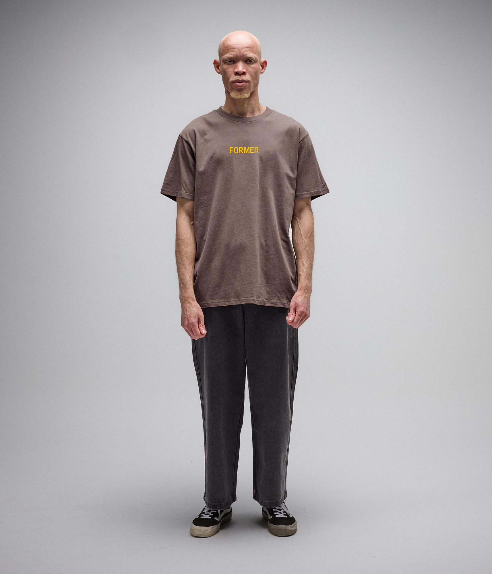 FORMER Legacy Overdye T-shirt in WASHED BROWN - Origin Collection