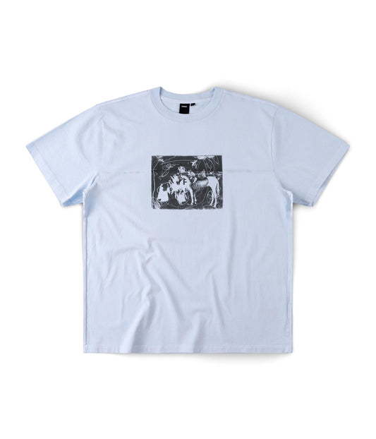 FORMER X-ray T-shirt in WASHED SKY - Destroyed By Dane Collection