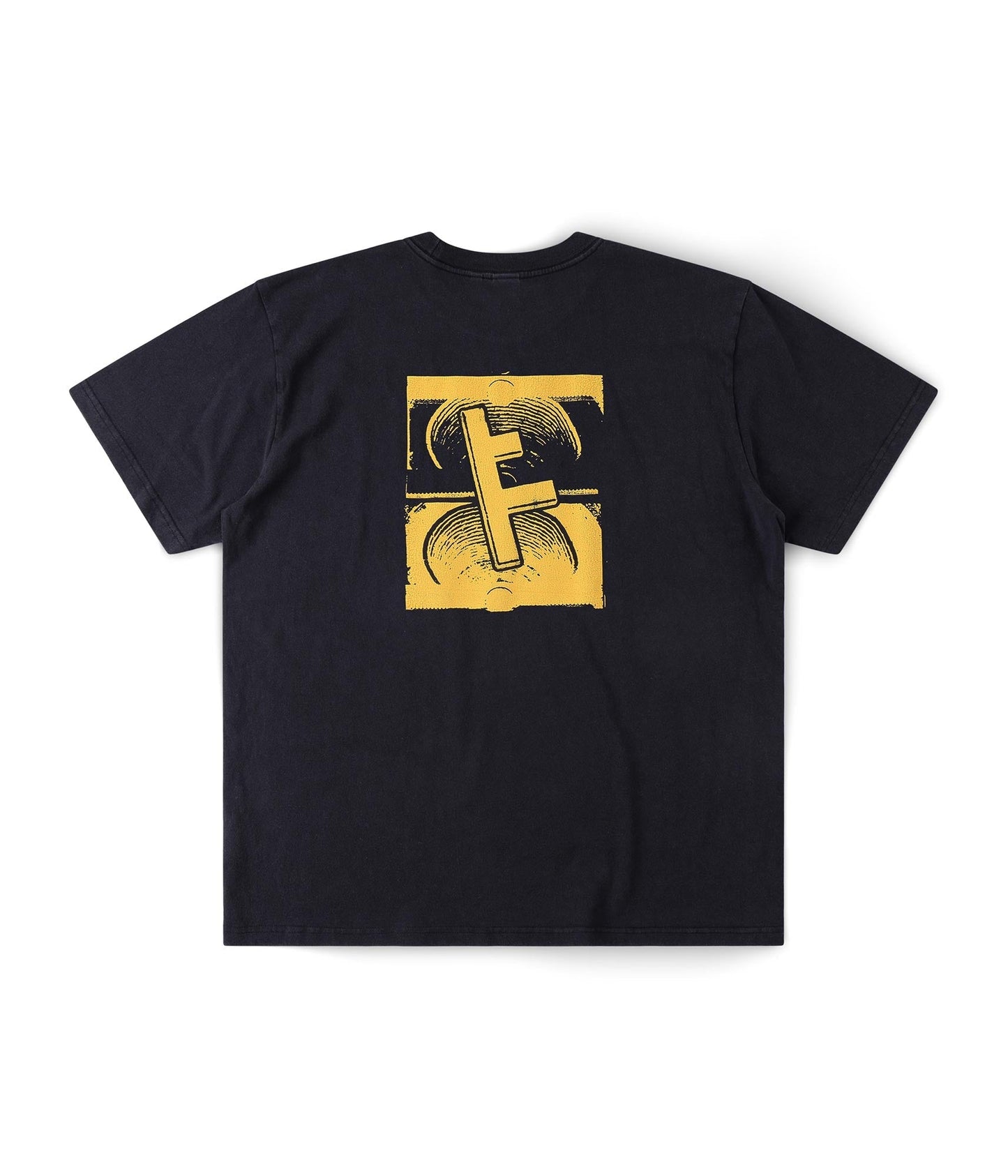 FORMER Slant F Crux T-shirt in BLACK - Destroyed By Dane Collection