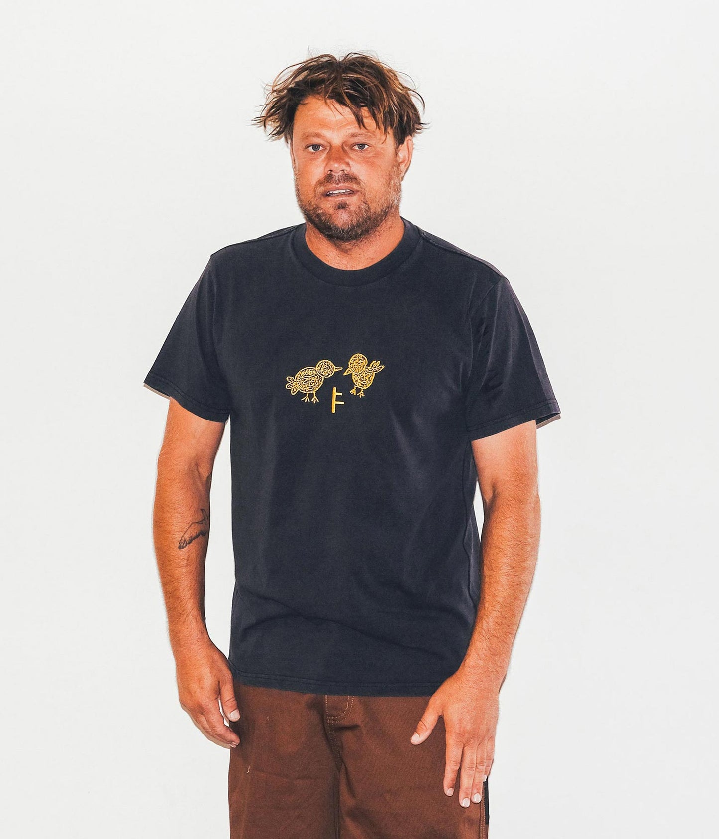 FORMER Flight T-shirt in MERCH BLACK - Destroyed By Dane Collection