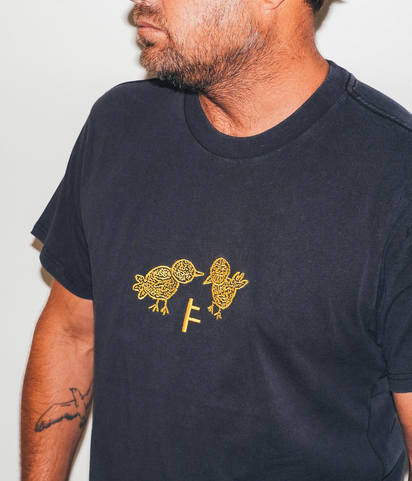 FORMER Flight T-shirt in MERCH BLACK - Destroyed By Dane Collection