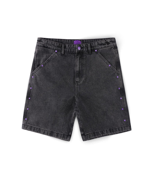 FORMER Studded Denim 21" Walkshort in Washed Black - FORMER x RAGE Collection