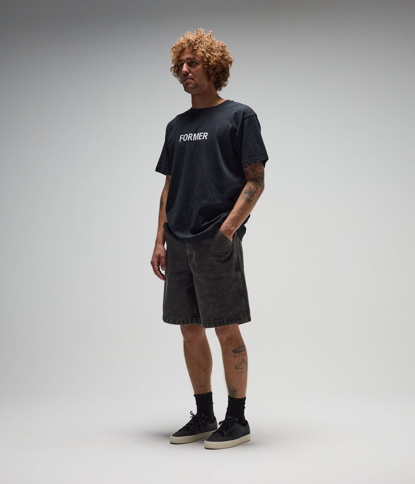 DxD REYNOLDS 21" DENIM WALKSHORT // WASHED BLACK