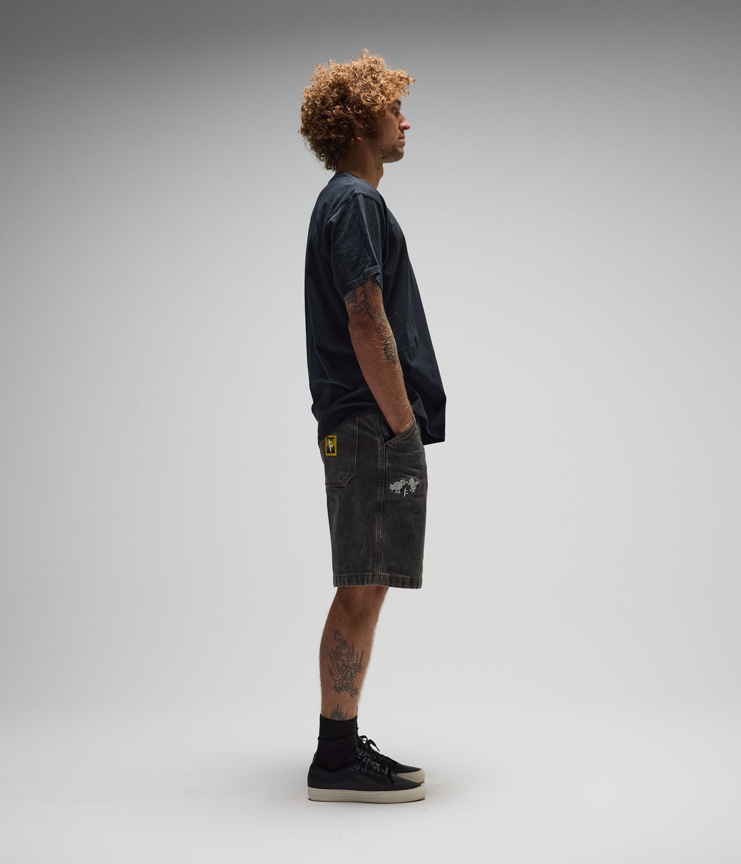 DxD REYNOLDS 21" DENIM WALKSHORT // WASHED BLACK