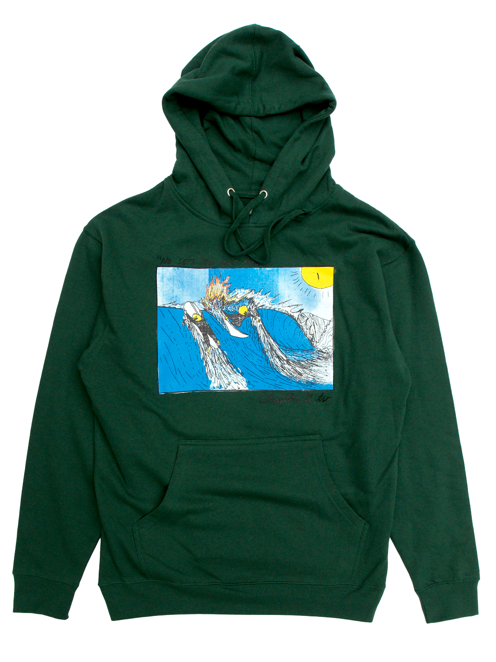 'No sets for Soft Tops' hoodie Alpine Green