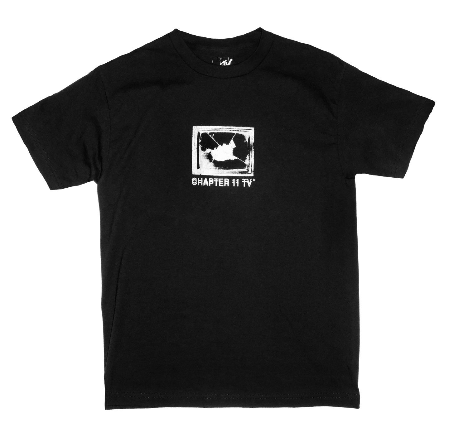 Busted Tv Tee Black