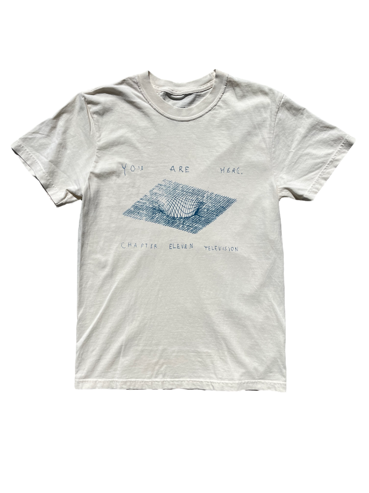 You are Here tee Natural white